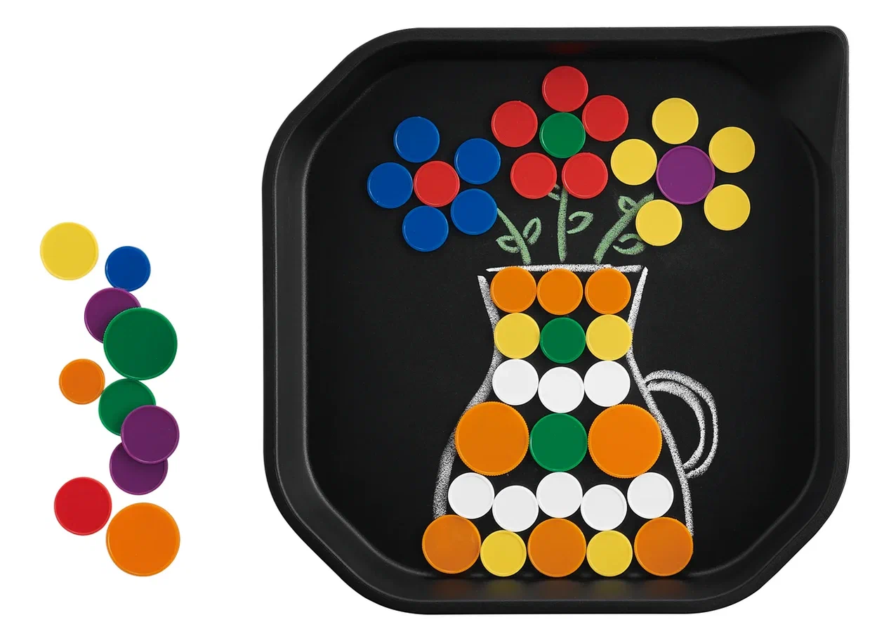 Fun2 Play Лоток для активных игр черный, 25 x 25 x 2,5см., 4шт.
