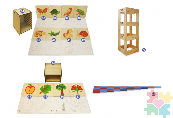 Развивающий набор "Монтессори 80 в 1"