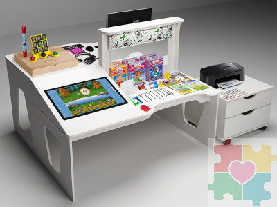 Профессиональный стол логопеда "Инклюзив Лого-Про Макс+"