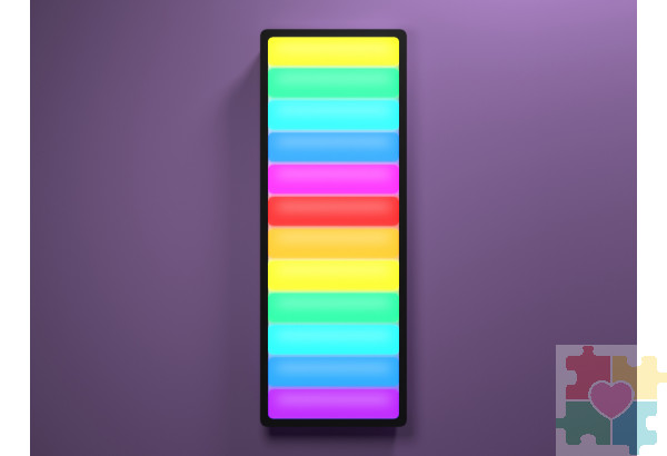 Светозвуковая панель "Лестница света"