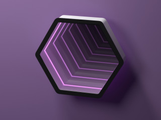 Светозвуковая панель "Бесконечность шестиугольник"