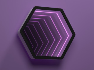 Светозвуковая панель "Бесконечность шестиугольник"