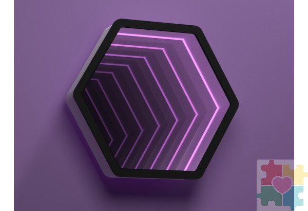 Светозвуковая панель "Бесконечность шестиугольник"