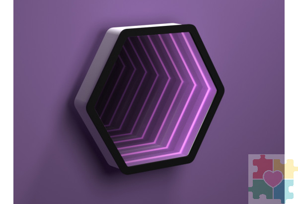 Светозвуковая панель "Бесконечность шестиугольник"