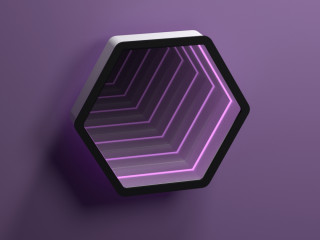 Светозвуковая панель "Бесконечность шестиугольник"