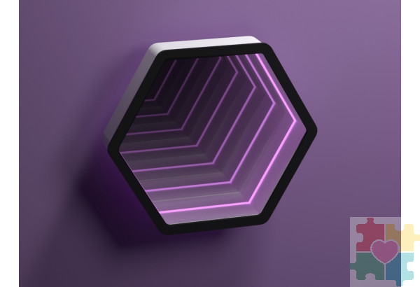 Светозвуковая панель "Бесконечность шестиугольник"