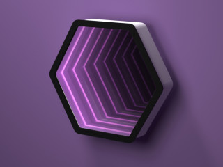 Светозвуковая панель "Бесконечность шестиугольник"