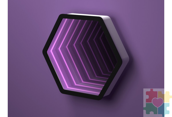 Светозвуковая панель "Бесконечность шестиугольник"