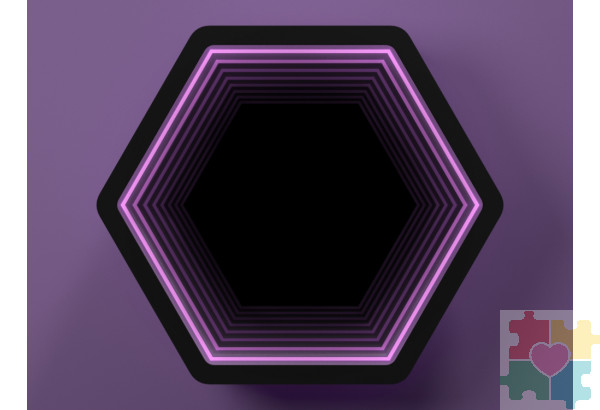 Светозвуковая панель "Бесконечность шестиугольник"