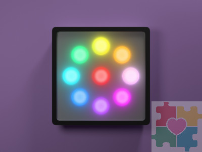 Светозвуковая панель "Вращающиеся огни"