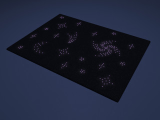 Фибероптический ковер в виде звездного неба