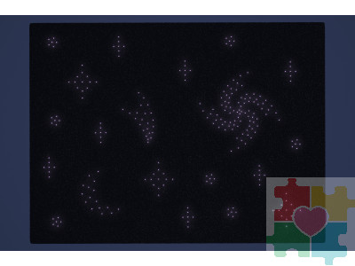 Фибероптический ковер в виде звездного неба