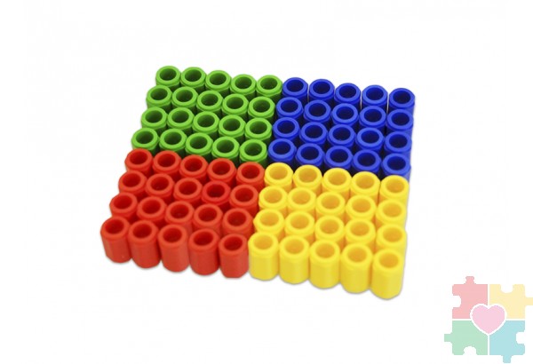 Нумирошка. Штырьки цветные пластиковые (80 шт) по методике Нумикон