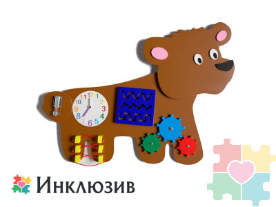 Бизиборд в виде мишутки
