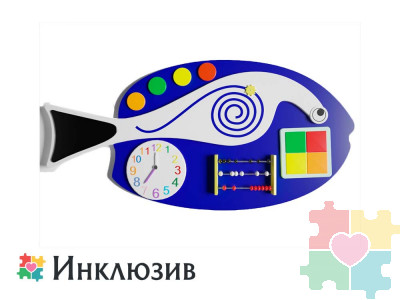 Бизиборд в виде морской рыбки