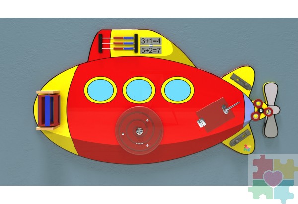 Бизиборд в виде подводной лодки