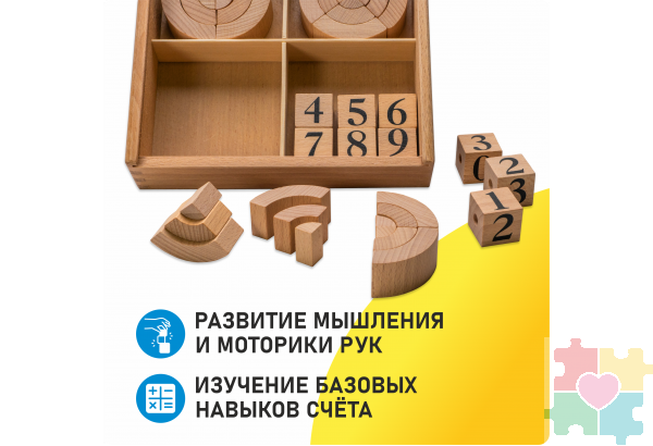 Игровой набор Дары Фребеля 14 модулей с методическими пособиями 7 книг