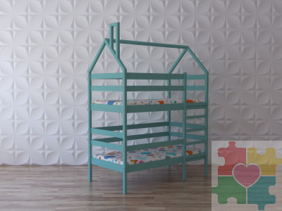 Кровать детская двухъярусная артикул 19-0020