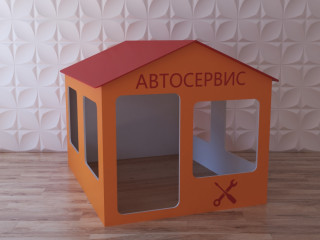 Детский игровой домик в виде мастерской