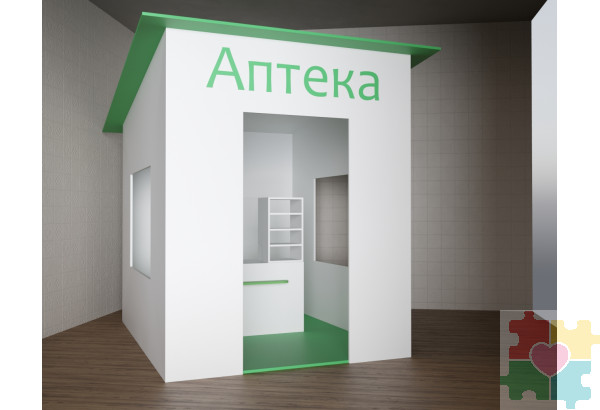 Игровой домик в виде аптеки