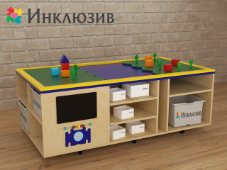 STEAM Многофункциональный стол с локациями леса и речки