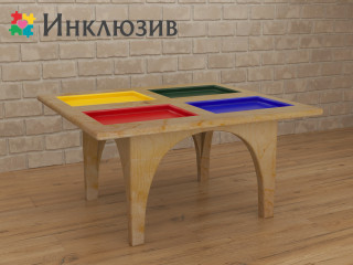Игровой стол для занятий сенсорной интеграцией 4 цвета