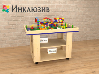 Ландшафтный стол с локацией деревеньки