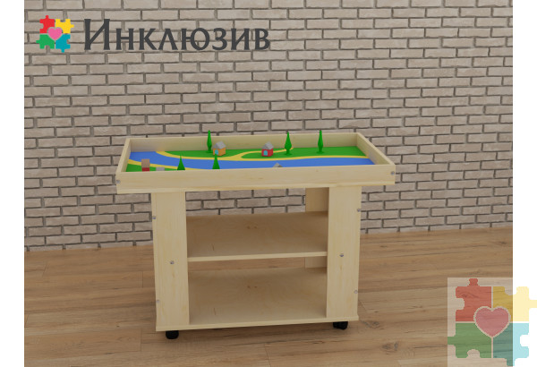 Ландшафтный стол с локацией деревеньки