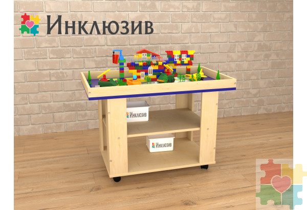 Ландшафтный стол с локацией деревеньки