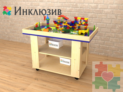 Ландшафтный стол с локацией деревеньки