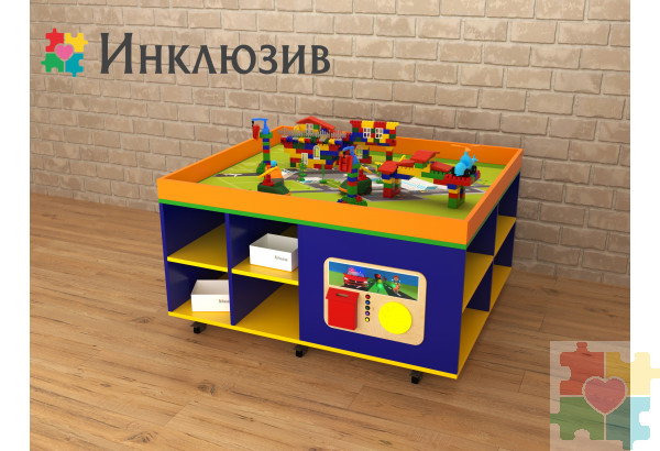 STEAM Многофункциональный стол с локацией леса