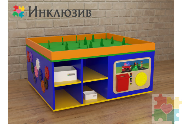 STEAM Многофункциональный стол с локацией леса