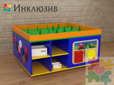 STEAM Многофункциональный стол с локацией леса