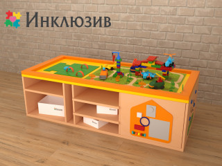 STEAM Многофункциональный стол с локациями моря, суши и леса-2 расширенной комплектации