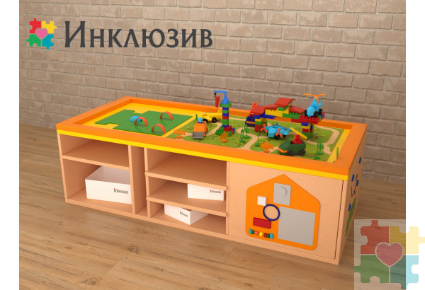 STEAM Многофункциональный стол с локациями моря, суши и леса-2 расширенной комплектации