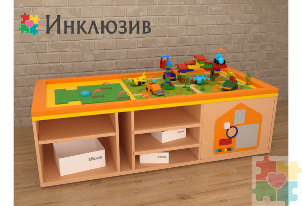 STEAM Многофункциональный стол с локациями моря, суши и леса-2 расширенной комплектации
