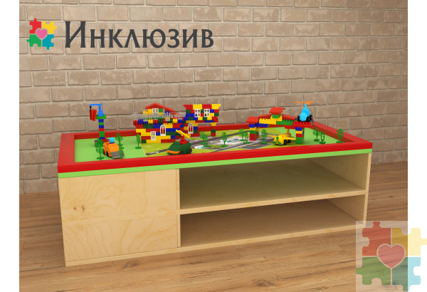 STEAM Многофункциональный стол в пчелками на полянке