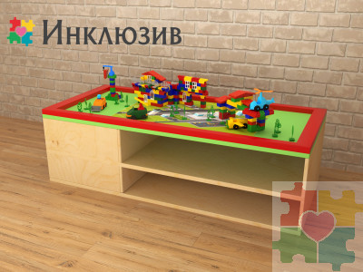 STEAM Многофункциональный стол с пчелками на полянке