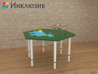 Игровой стол для развития мелкой моторики с маленькими горками