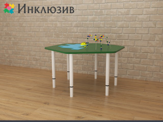 Игровой стол для развития мелкой моторики с маленькими горками