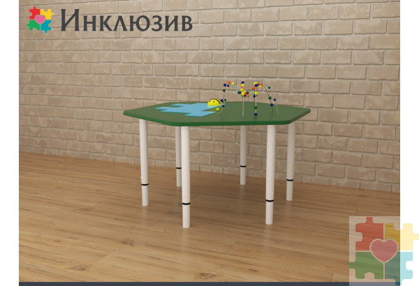 Игровой стол для развития мелкой моторики с маленькими горками