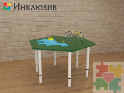 Игровой стол для развития мелкой моторики с маленькими горками