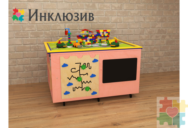 Ландшафтный стол с локацией два берега