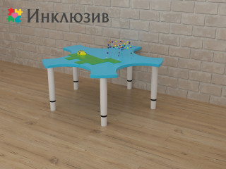 Игровой стол в виде незабудки