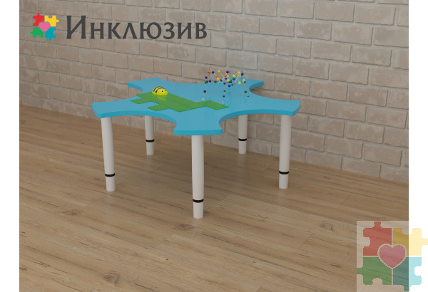 Игровой стол в виде незабудки
