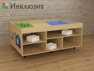 STEAM Многофункциональный стол с локациями моря, суши и леса-3