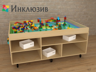 STEAM Многофункциональный стол с локациями моря, суши и леса-3