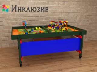 STEAM Многофункциональный стол с веселыми пчелками оранжевый