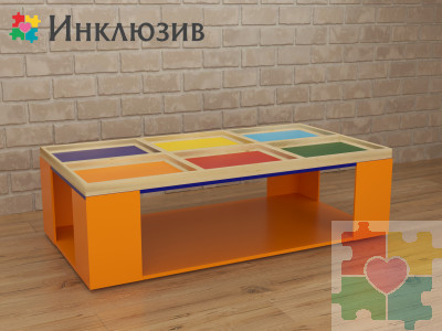 Дидактический стол 6 цветов