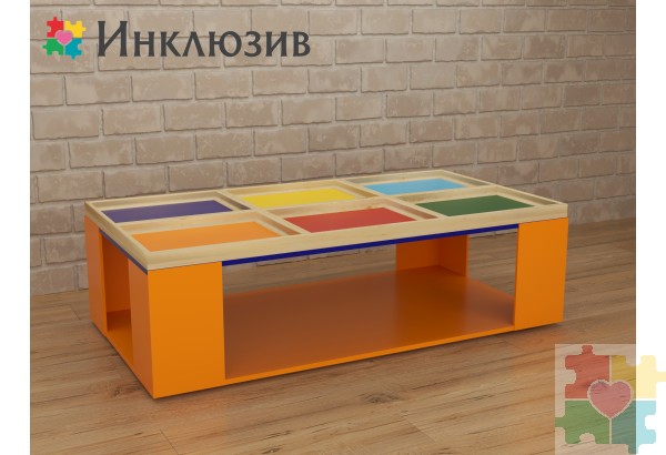 Дидактический стол 6 цветов